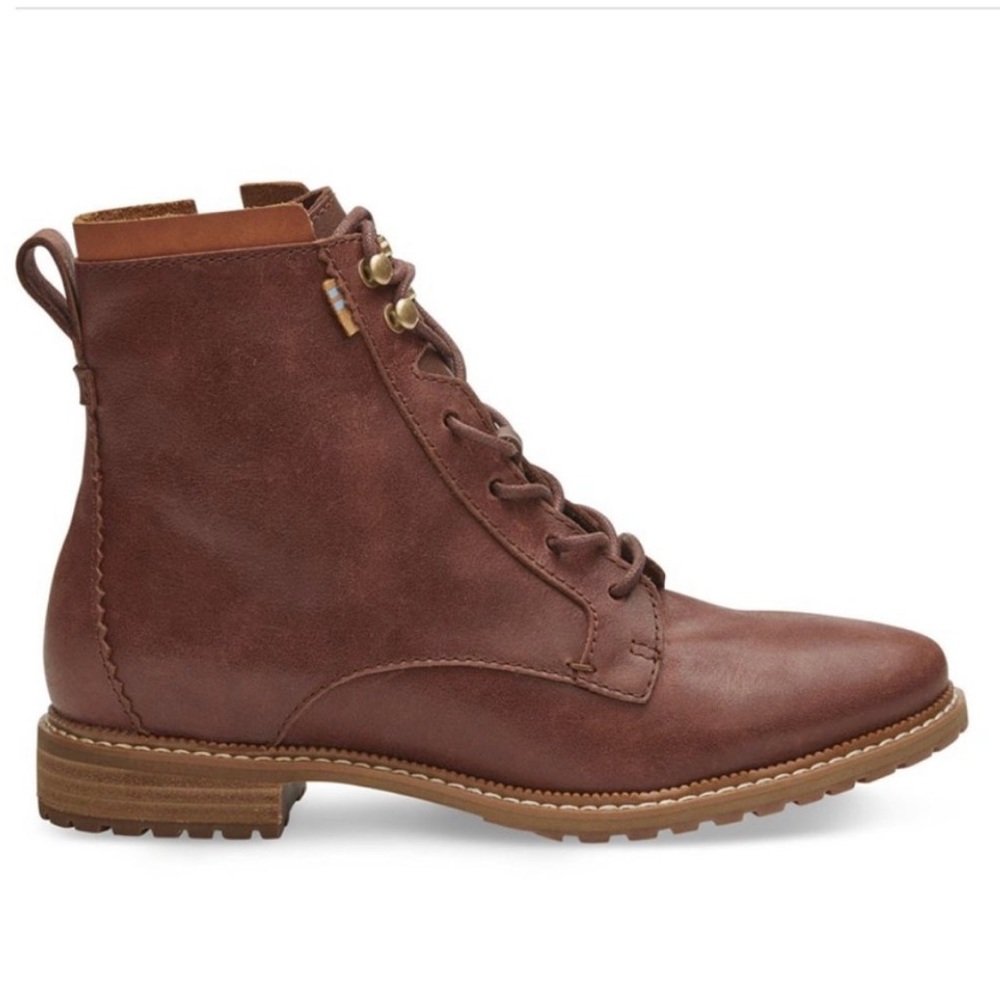 Toms Brown Combat & Moto Boots Womens 9.5